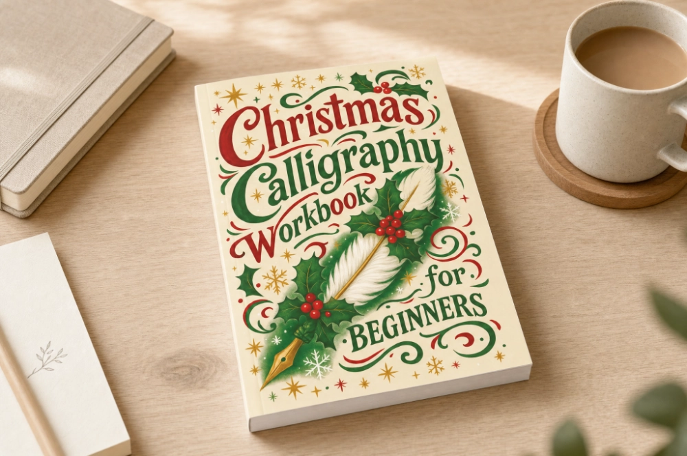Christmas Calligraphy Workbook for Beginners
